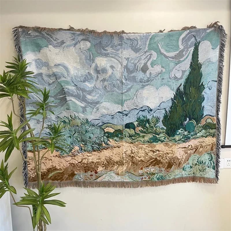 Kunstdruck Wandteppich Wurfdecke Baumwollmischung Wanddekoration
