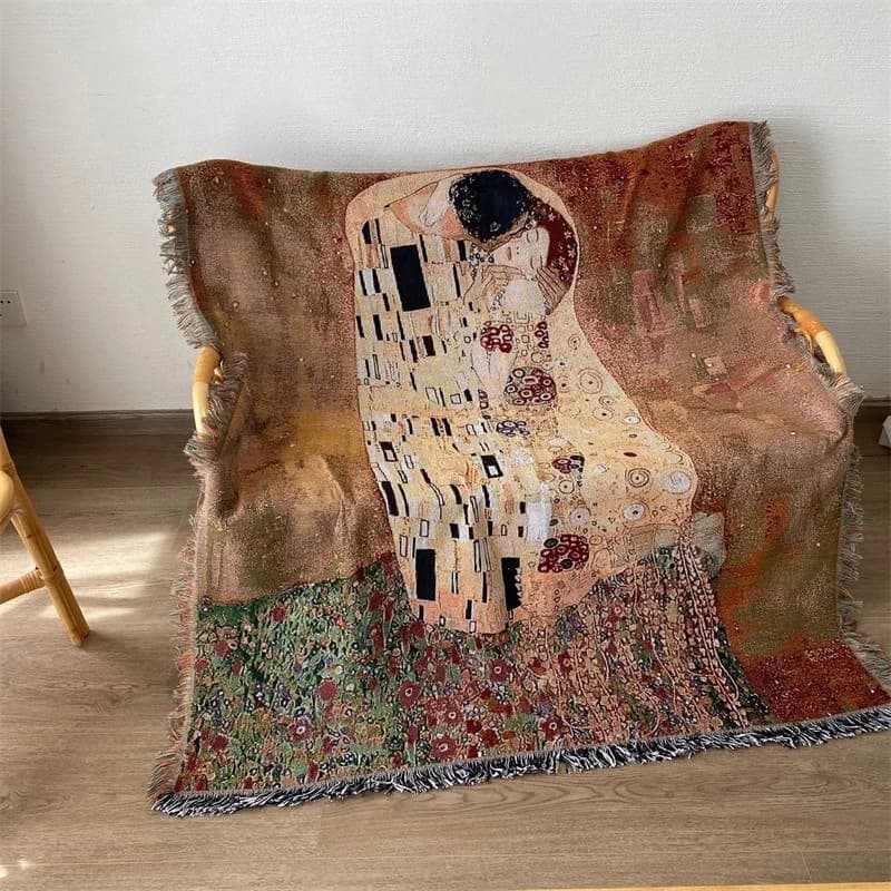 Vintage Kunst Wurfdecke Baumwollmischung Sofabezug Tapestry