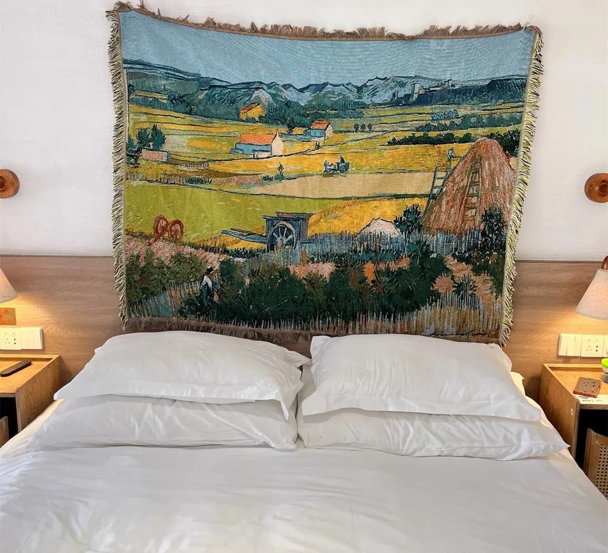 Van Gogh Kunstdruck Strickdecke für Sofa-Deko