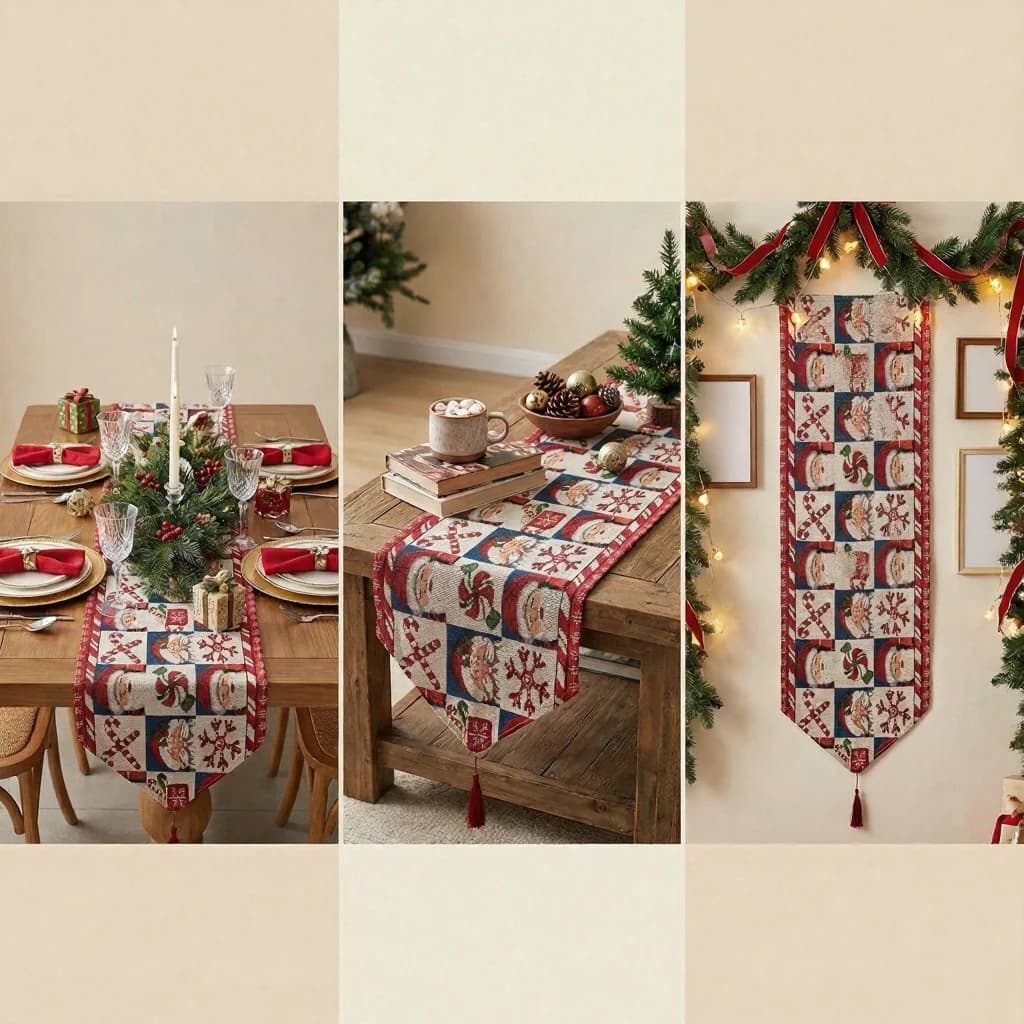 Weihnachts-Tischläufer für festliche Holiday-Deko