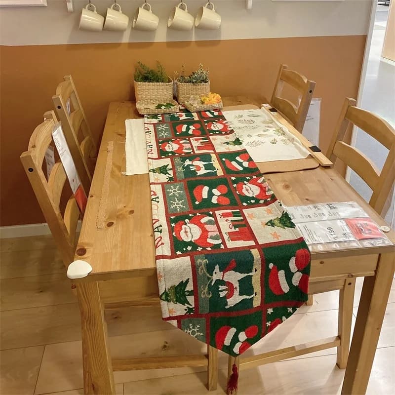 Weihnachts-Tischläufer Festliche Deko Baumwollmischung