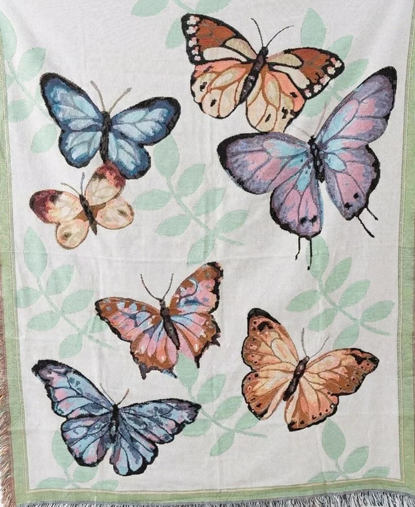 Künstlerische Wandteppich-Decke aus Baumwolle und Polyester