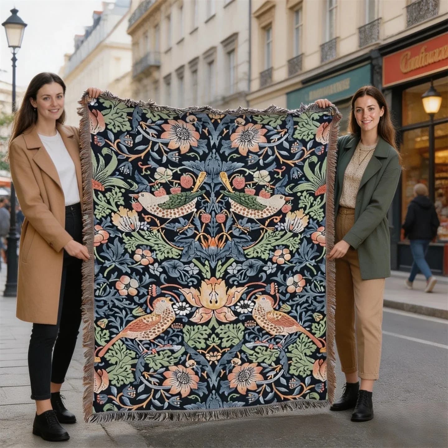 Polyester-Baumwoll-Wurfdecke für Sofa, 130x160cm Tapisserie