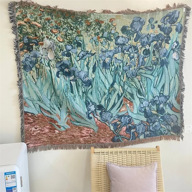 Van Gogh Kunst-Wandteppich Decke Baumwollmischung Wanddekoration