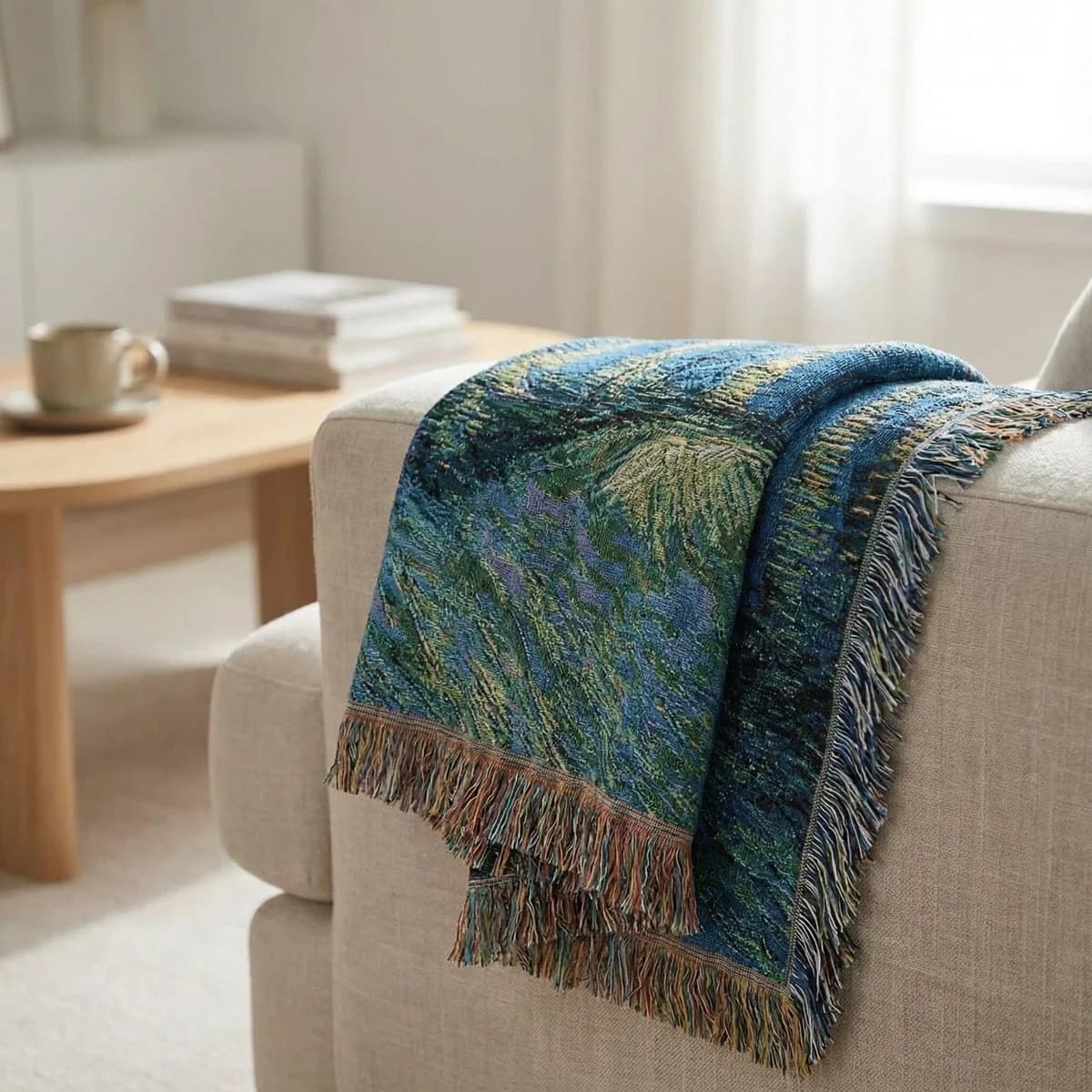 Kunst-Tapestry Decke im Van Gogh Stil für Sofadekoration