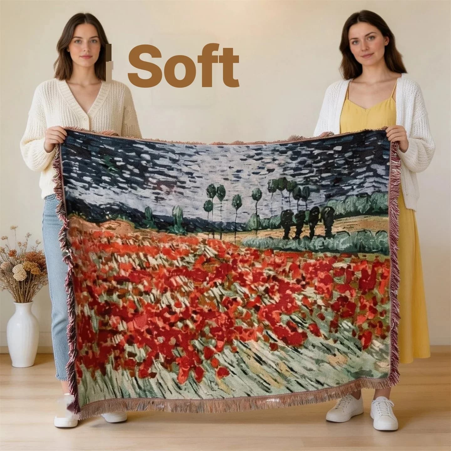 Tapestry-Decke im Van-Gogh-Stil für Sofa & Wanddekoration