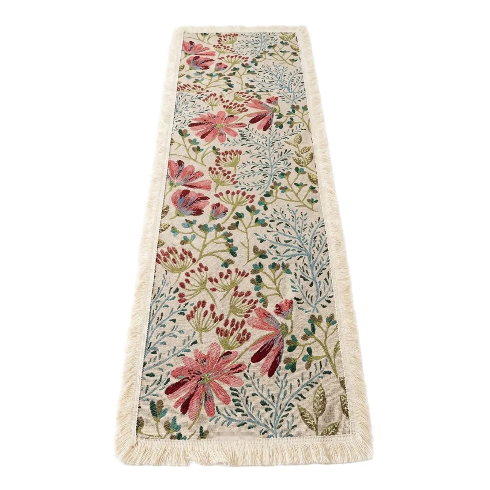 Jacquard-Tischläufer Baumwollmix Blumenmuster für Esszimmerdeko