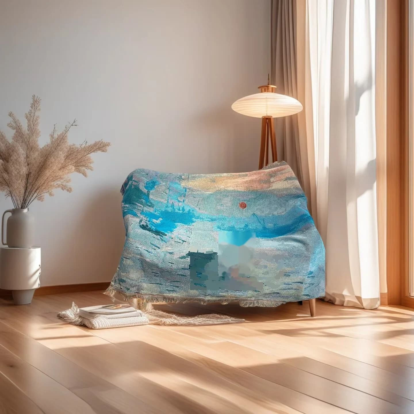 Tapisserie-Wurfdecke im Ölgemälde-Stil für Sofa & Wanddekoration