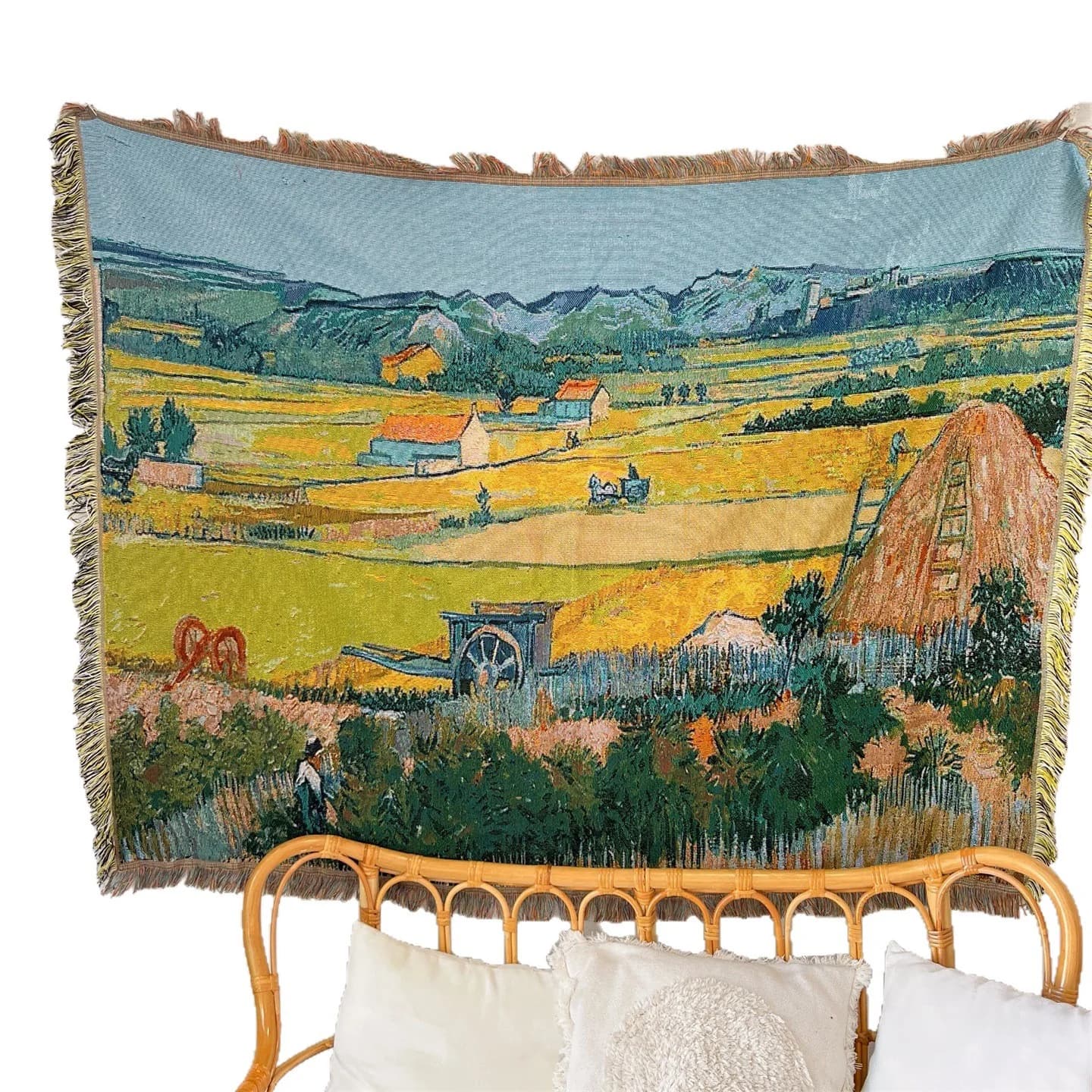 Van Gogh Kunstdruck Strickdecke für Sofa-Deko