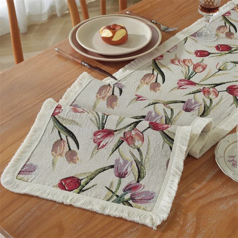 Blumen-Tischläufer für Esstisch, Bett und Sideboard