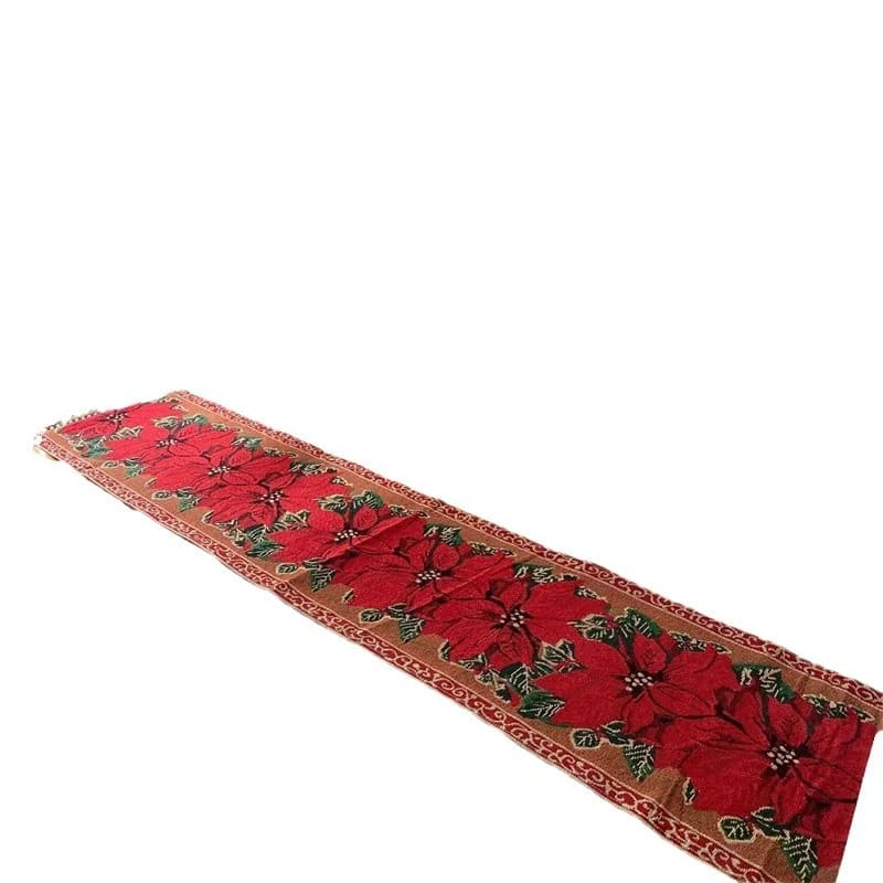 Weihnachts-Tischläufer Weihnachtsstern Ölgemälde-Stil