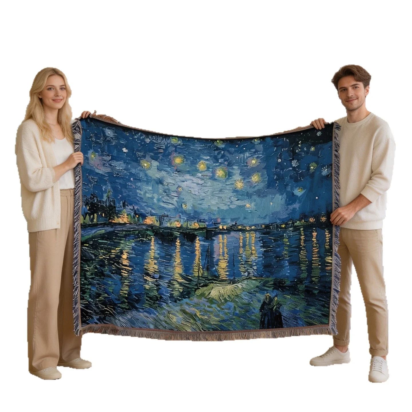 Kunst-Tapestry Decke im Van Gogh Stil für Sofadekoration
