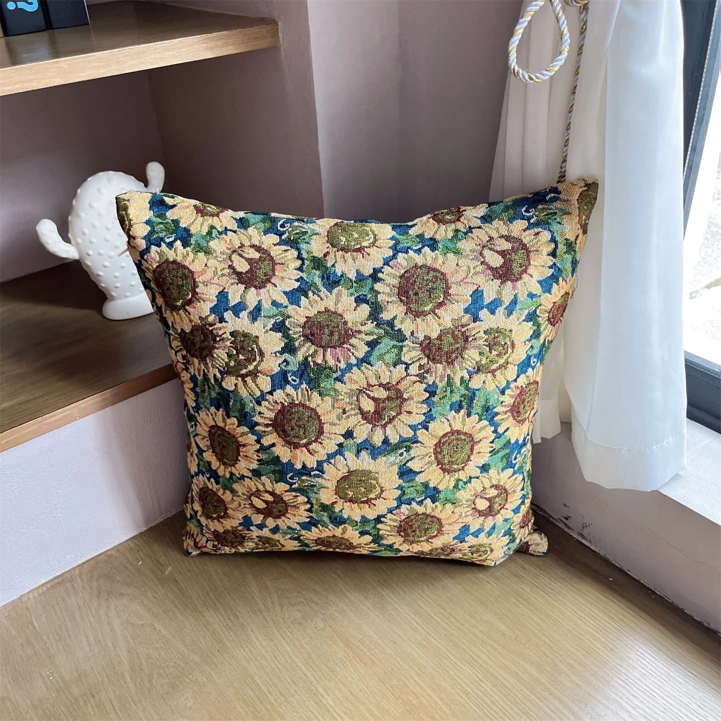 Jacquard-Kissenbezug im American-Country-Stil für Sofa