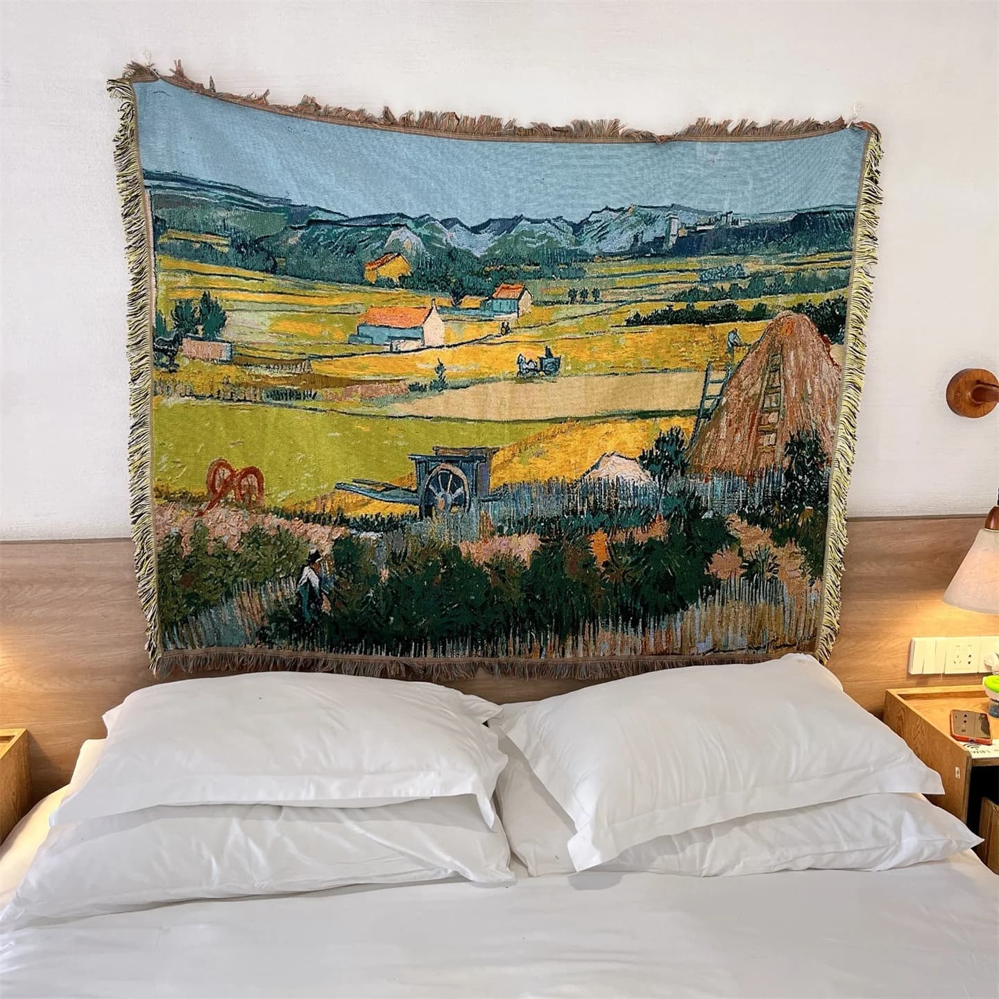 Van Gogh Kunst-Wandteppich Decke Baumwollmischung Wanddekoration
